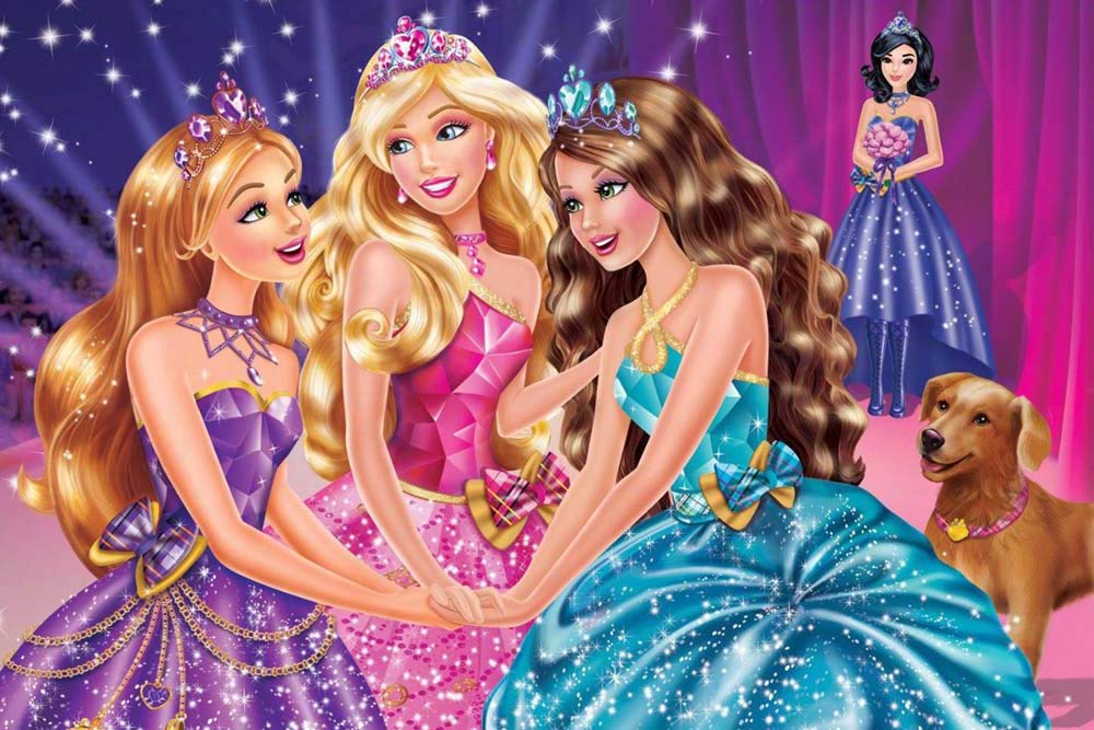 wallpics® Barbie Doll Waterproof Vinyl Sticker Poster | (12X18
