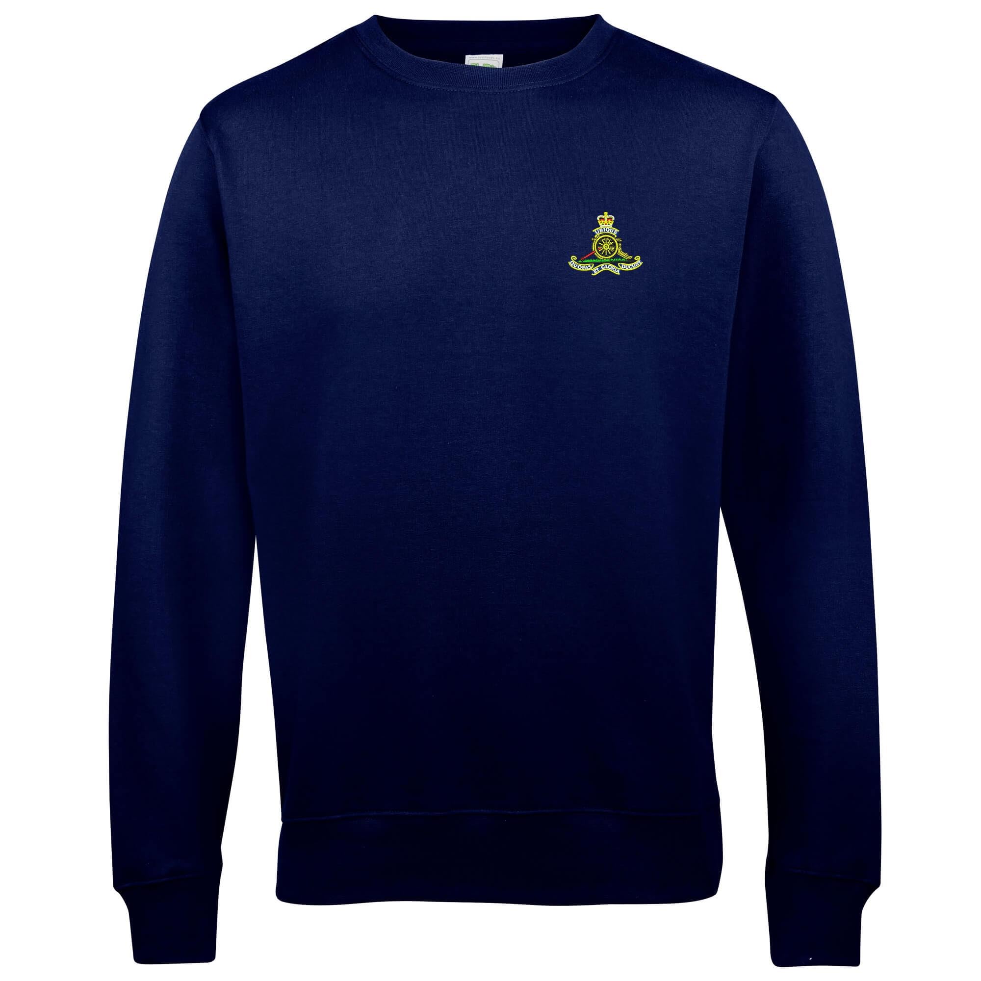 The Military Store Men's Navy Royal Artillery Embroidered Sweatshirt, 3X Large