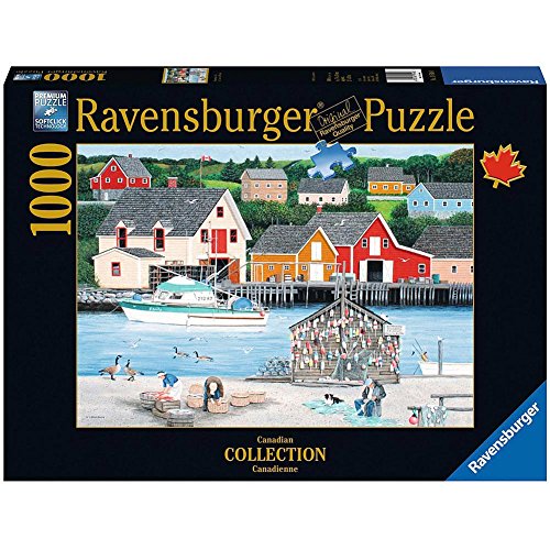 Ravensburger Fisherman's Cove Canadian Collection - 1000 Piece Jigsaw Puzzle for Adults | Softclick Precision Fit | Unique Pieces | Ideal for Age Group & Puzzle Enthusiasts