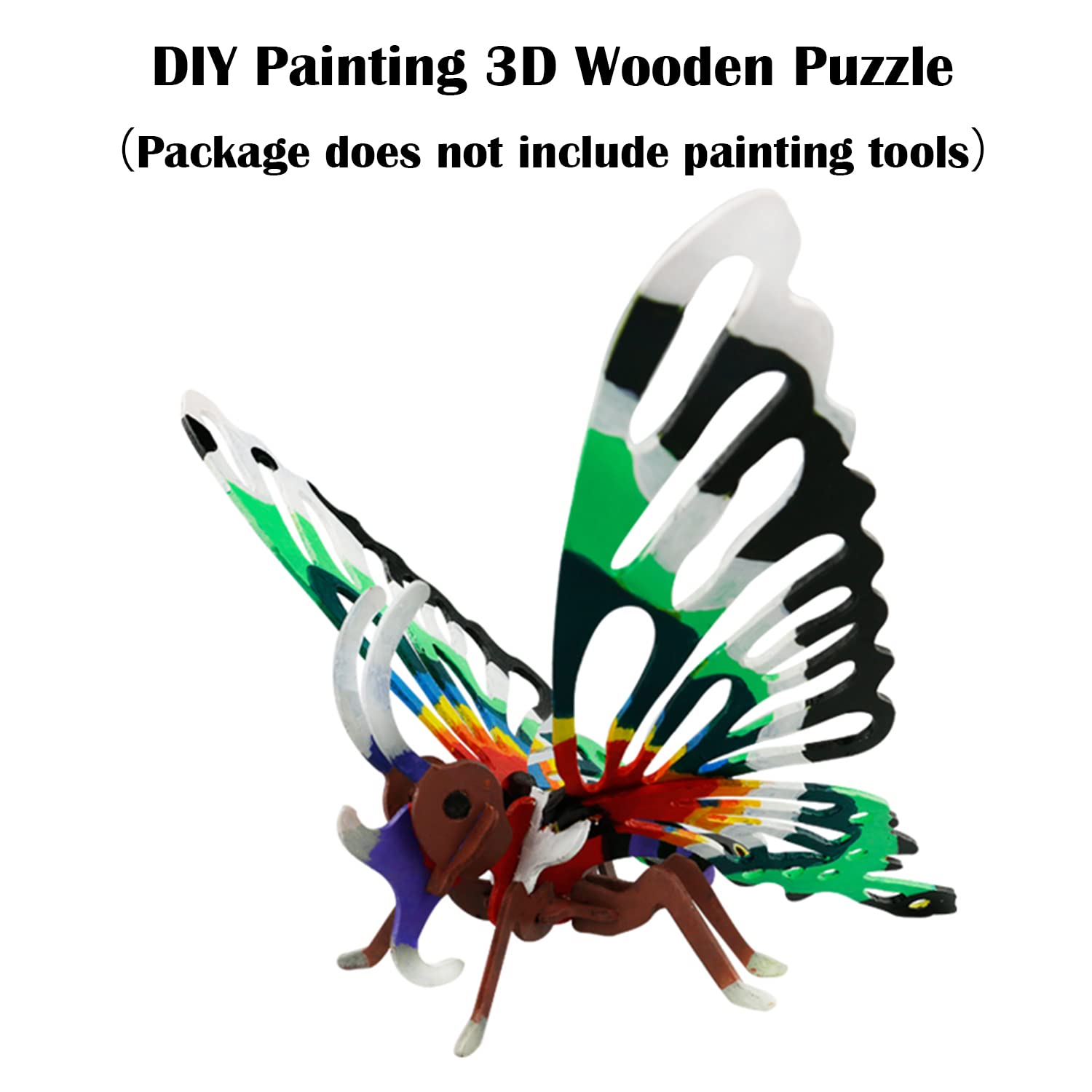 Georgie Porgy 3D Wooden Puzzle Animal Building Blocks For Children Jigsaw Educational Toy Gift (JP232 Car) - Image 3