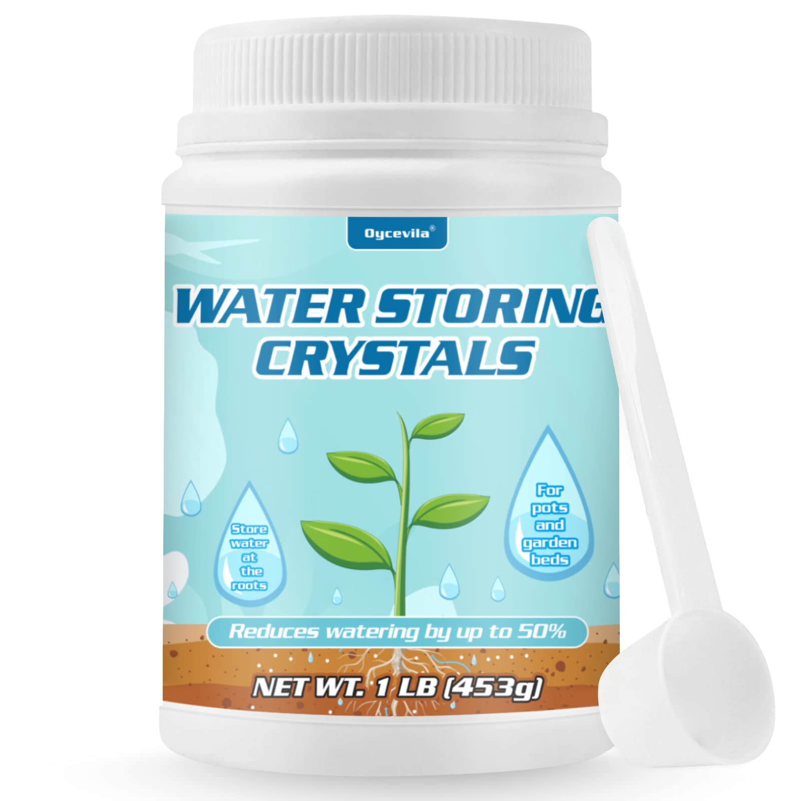 Buy 1LB Water Storing Crystals for s with Spoon, Water Gel Solves Over
