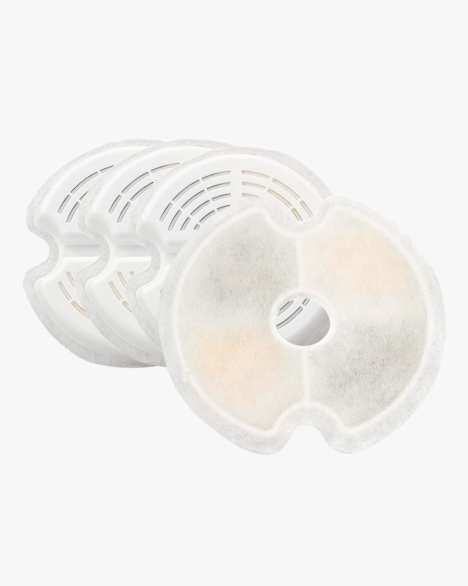 NICREW Filtri Fontanella per Gatti, 4 Pezzi Filtri di Ricambio per Fonata per Gatti, Filtrazione Quadripla, Uno per 2-4 Settimane