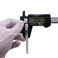 Vista 5 de 2 Piezas de Barra Plana Cuadrada de Aluminio 6061 de 1/4" (6mm) X 3" (75mm) de 12" de Largo .23" Placa de Propósito General 6061, T6511 Barra Sólida