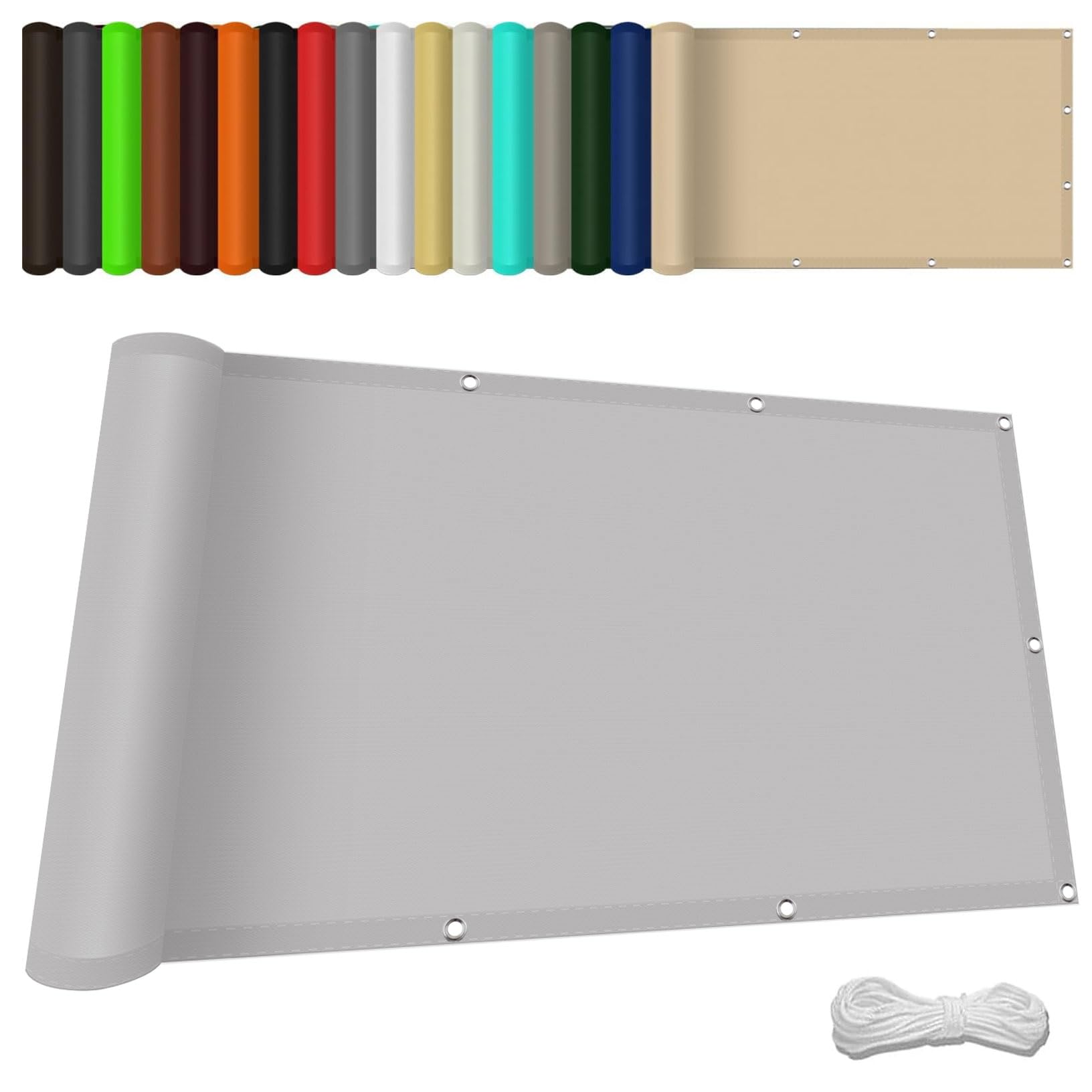 Voile d'ombrage contre la chaleur et la pluie 380x400 cm pour pergola et serre