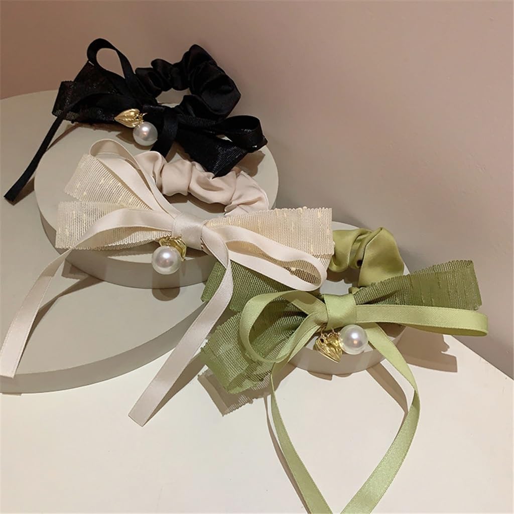 Sen Fasten Fresh Ribbon French Sweet Hair Rope Ornaments(E)