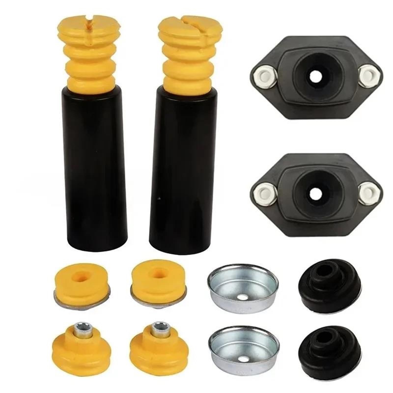33536767334 Para E81 E82 E88 E90 E91 E92 320d 325 330 335i Parachoques De Suspensión Trasera De Coche Amortiguador De Goma Tope Amortiguadores para coche(12Pcs SET)