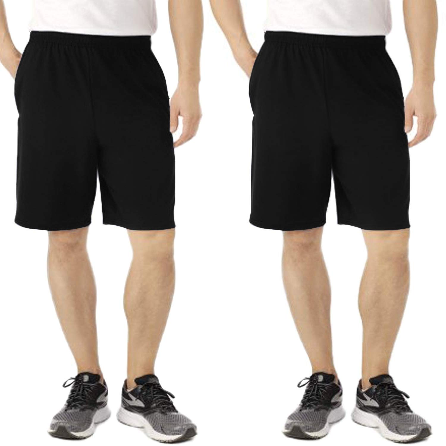 Mens 100% Cotton Shorts Set of 2 with Side Pockets - 100% Cotton Comfort Wear - Lightweight for Summer-picture-53
