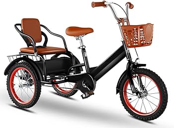 Amazon | 助手席付き子供用アウトドアバイク、フロントとリアの