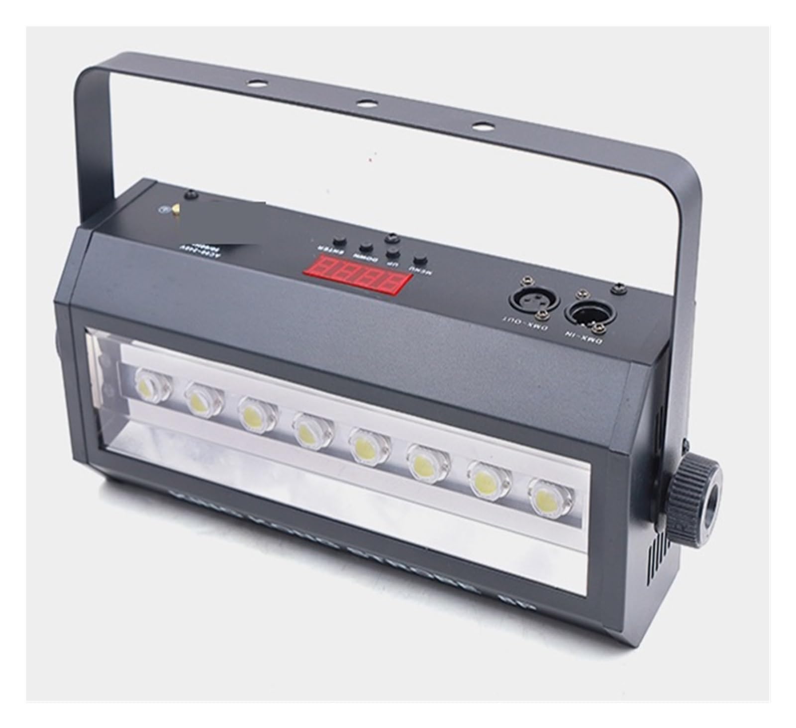 Lampe stroboscopique LED haute luminosité 200 W, 8 pièces RVB 3 en 1/blanche, contrôle DMX 512, for karaoké, discothèque, fête Installation facile(200W White)