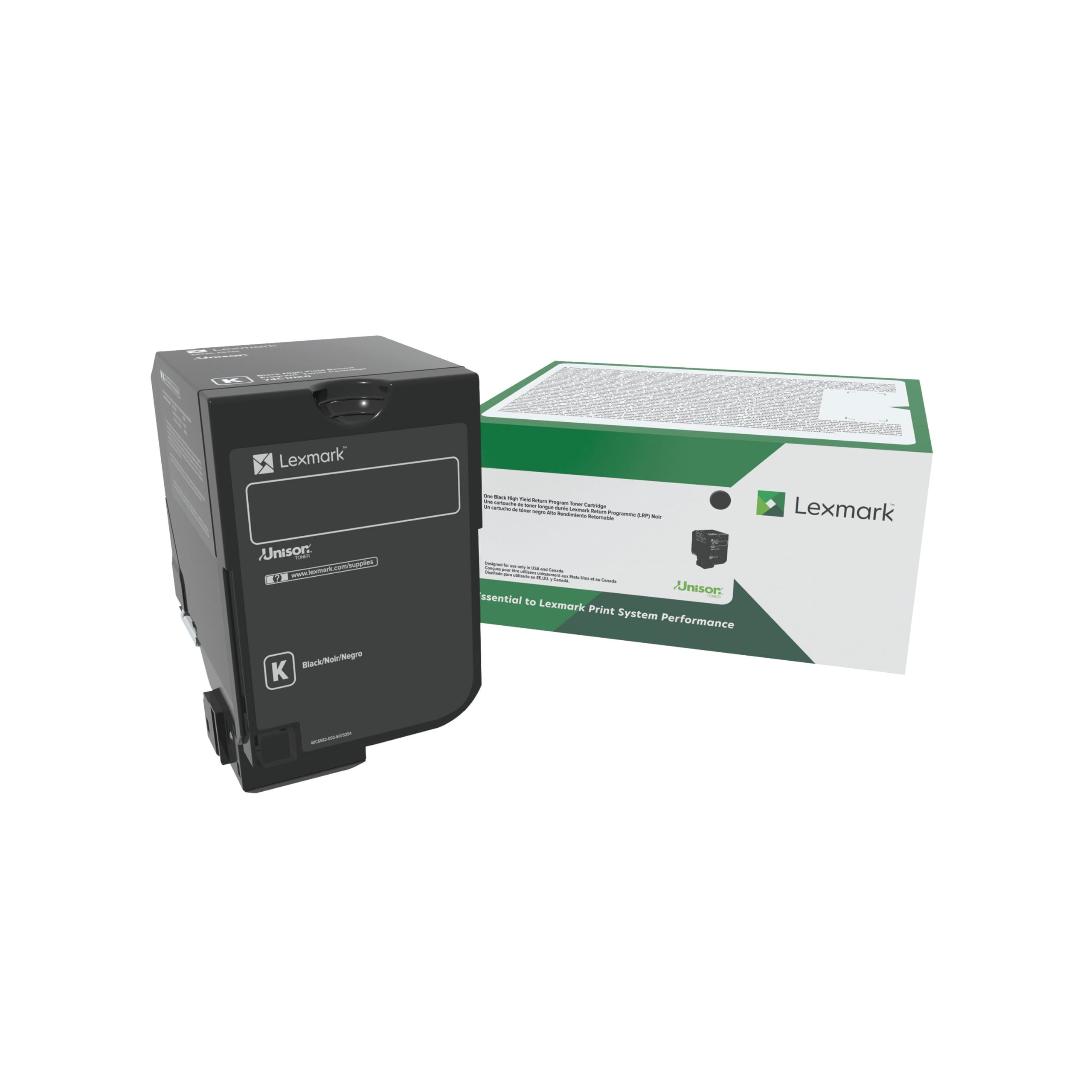 Lexmark 74C20K0 Toner Schwarz – Packung zu 1, kompatibel mit CS720, ca. 3000 Seiten