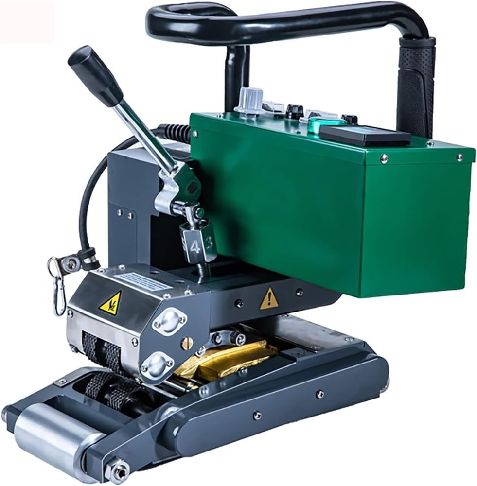 UMJIGF Welding Machine Automatic 1800W Hot Wedge Welder 12cm Overlap Welding Tool for Sealing Thick Membrane 1.0-3.0mm Digital Control System,