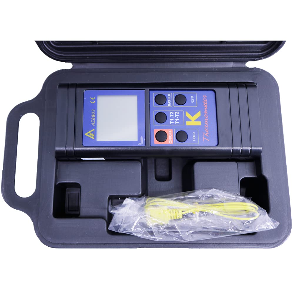 AZ8803 Handheld Digital K Type Thermocouple Thermometer Dual Channels Thermocouple Thermo Meter Temperature Range -50~1300?