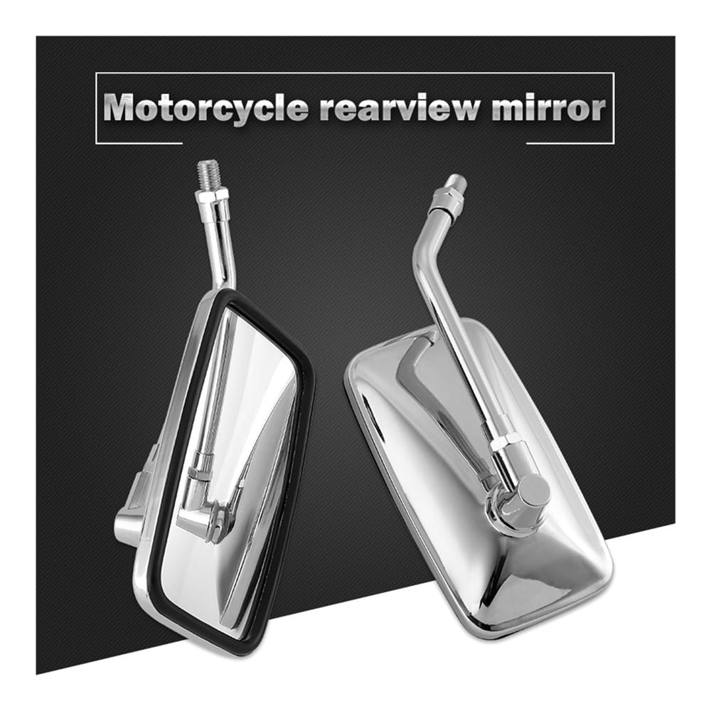 Espejos Retrovisores Universales Para Motocicleta 10mm Para Moto Y Scooter Manillar Espejos
