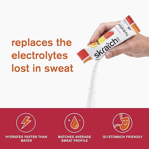 Miniatura 4 de SKRATCH LABS Paquetes de hidratación  Mezcla de bebida de hidratación, lima limón (20 unidades)  Paquetes de electrolitos en polvo desarrollados