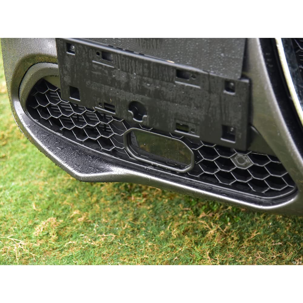 Copertura sensore Acc Radar Inferiore paraurti Anteriore Auto per Alfa Romeo Stelvio 2017+, Accessori Esterni Neri ABS