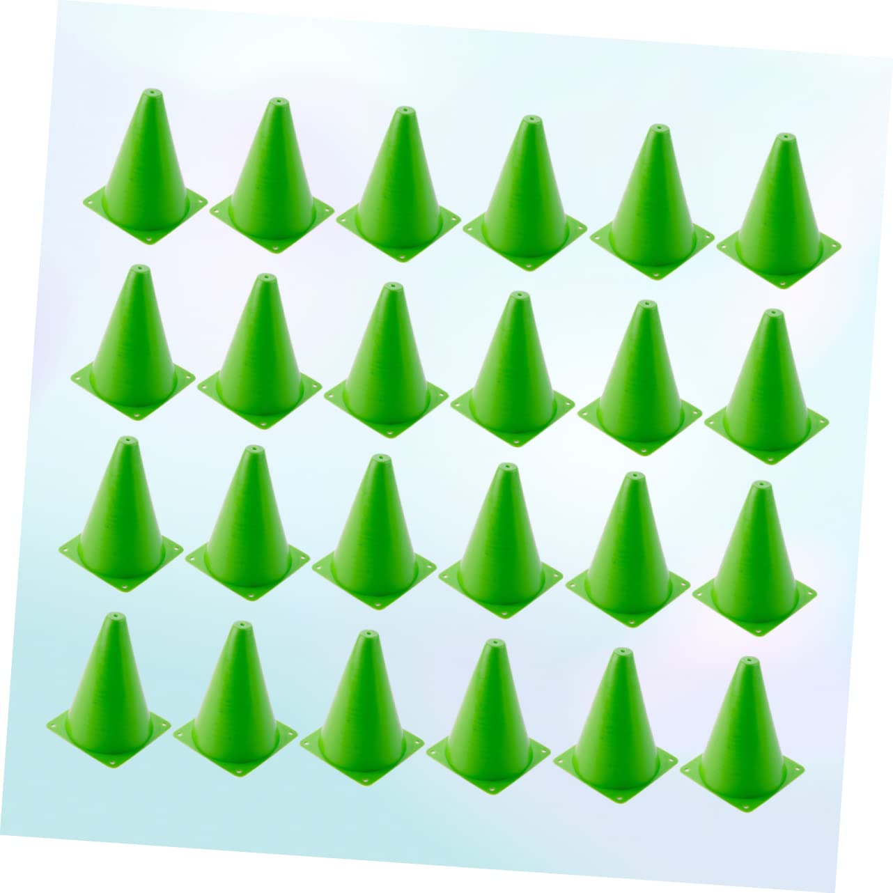 24piezas Conos De para Entrenamiento De Fútbol Plástico Forma De Cono Equipo Deportivo para Futebol Cones De Entrenamiento De Fútbol para Herramientas Auxiliares