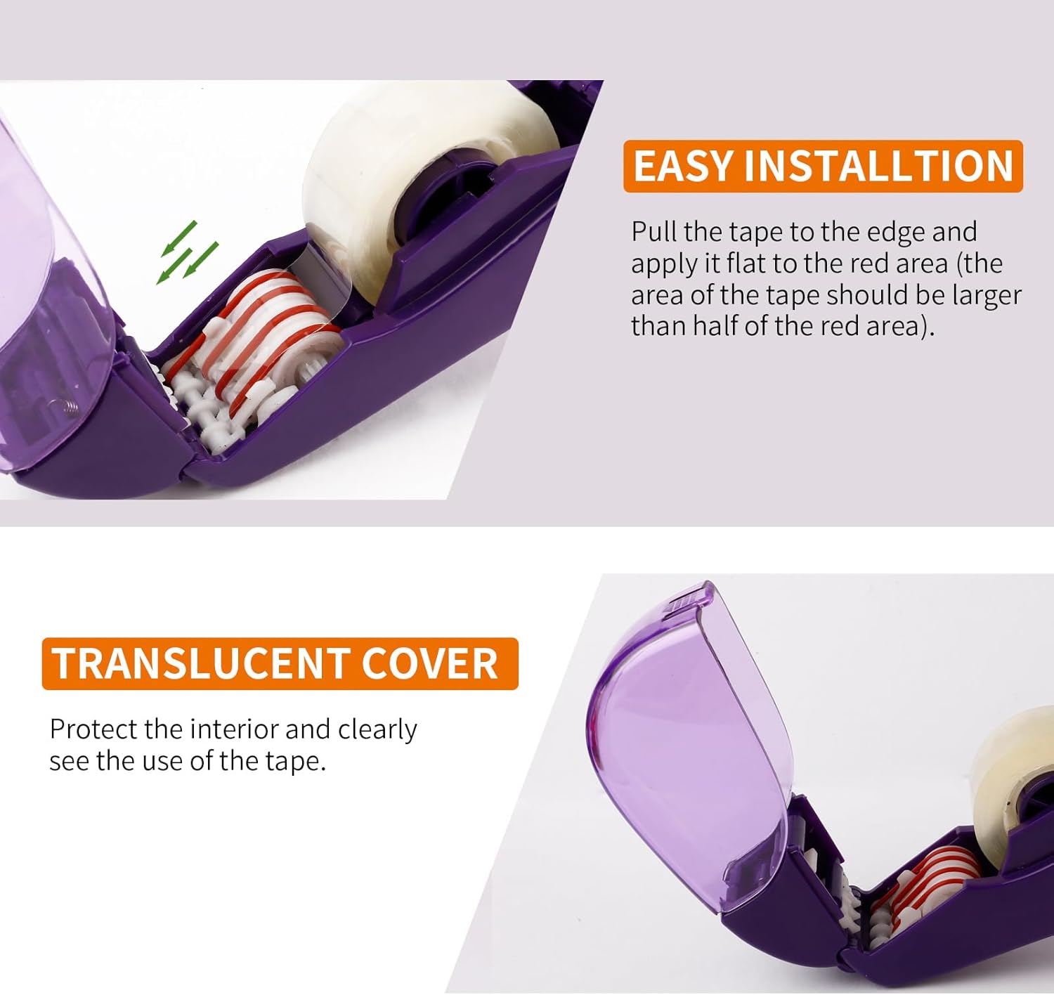 Eagle Automatic Tape Dispenser, Tape Gun, Single Handheld Design, Free 4 Roll of Tapes