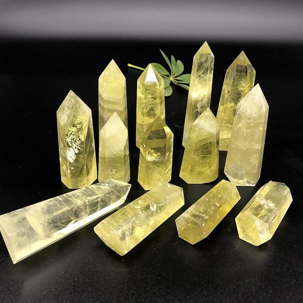 Zdrowie i gospodarstwo domowe naturalny cytryn kwarc kryształ obelisk różdżka punkt leczniczy 1 kg 10-15X
