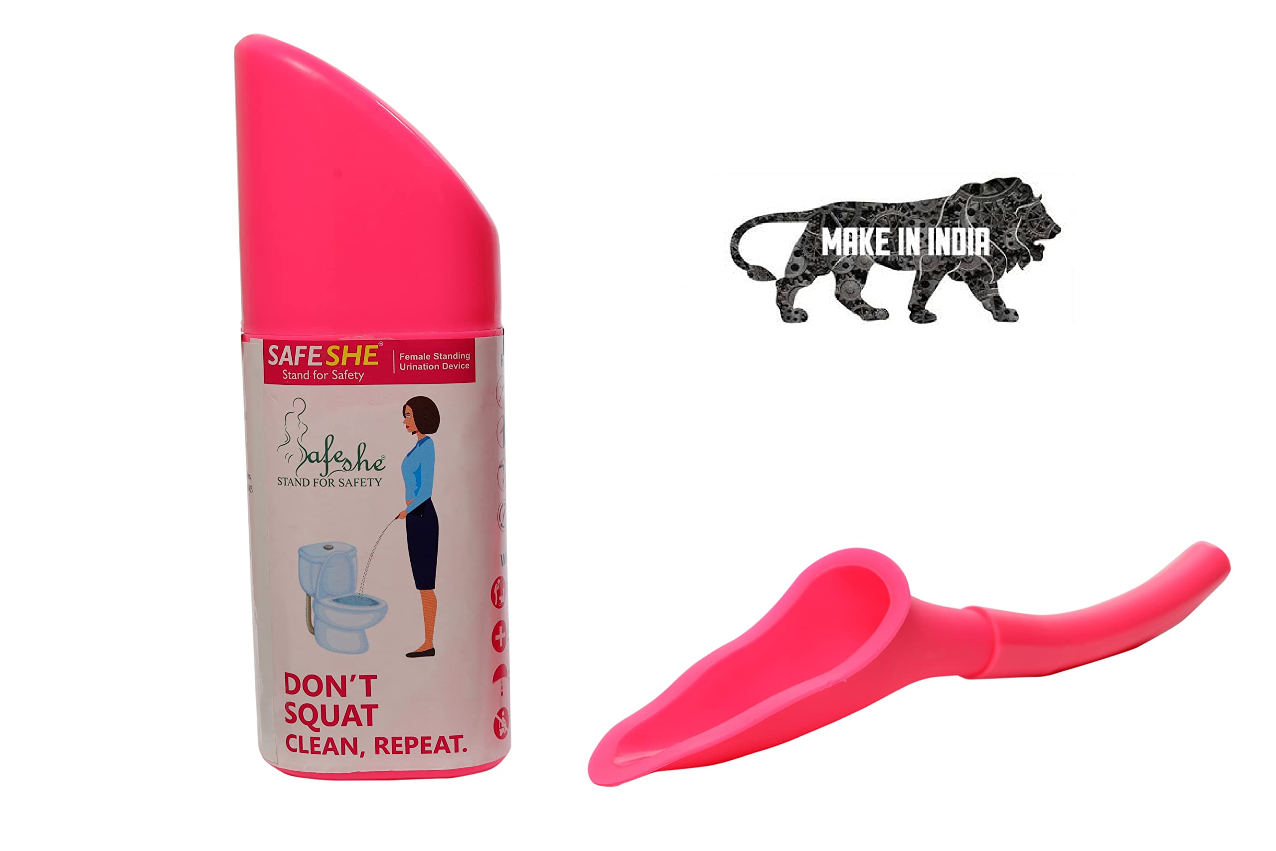 SAFESHE (pink) – Female Urination Device | Standing, Re-Usable, Portable, Hand Held | Pee Funnel | Woman | Girls | Dirty Toilets | Travelling | Knee Pain | Back Pain | Joint Pain | Arthritis | Non Hygienic Toilets | UTI | Pregnancy | Out Door | Eas (B08F7FBKSW) Amazon Price History, Amazon Price Tracker