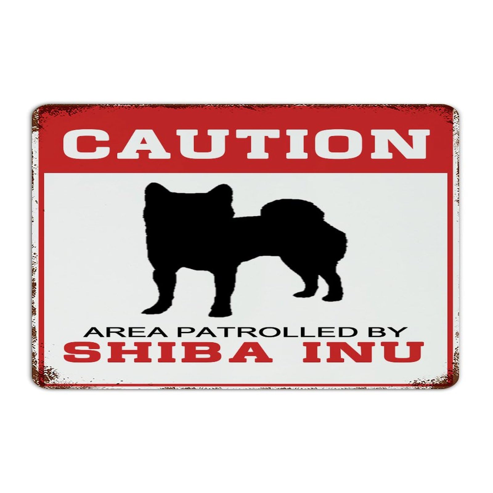 Plaque de garde Shiba Inu pour cabine, le panneau en métal idéal pour les passionnés