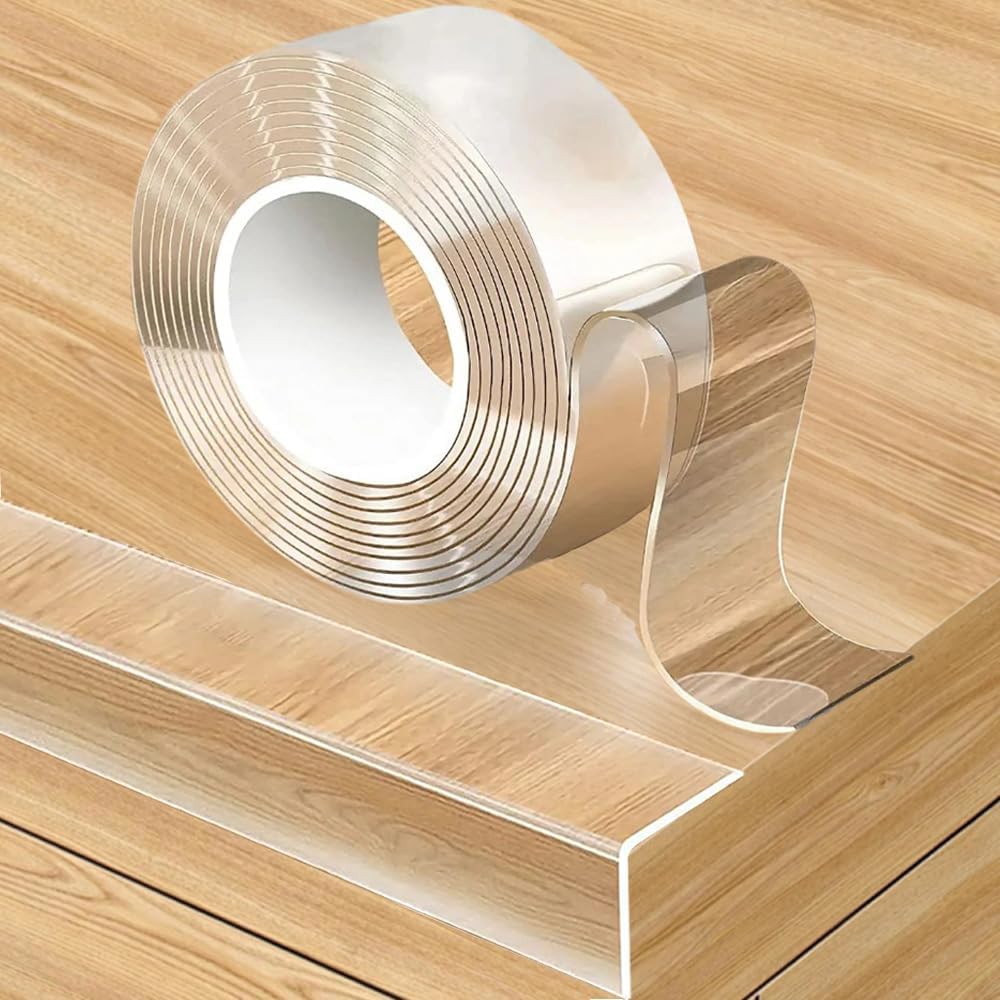 Baby Proofing Edge Protector for Kid Clear Edge Protector Strip Safety Corner Guards Child Proof Corner Bumper for Furniture 1.2" x 9.84' (thk: 2mm)