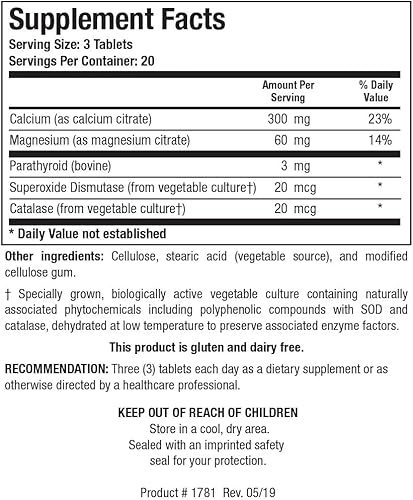 Miniatura 2 de Biotics Investigación CaMg-Plus Suplemento de calcio-magnesio con paratiroides, ayuda en la salud ósea y dental, relajación muscular, apoya la salud