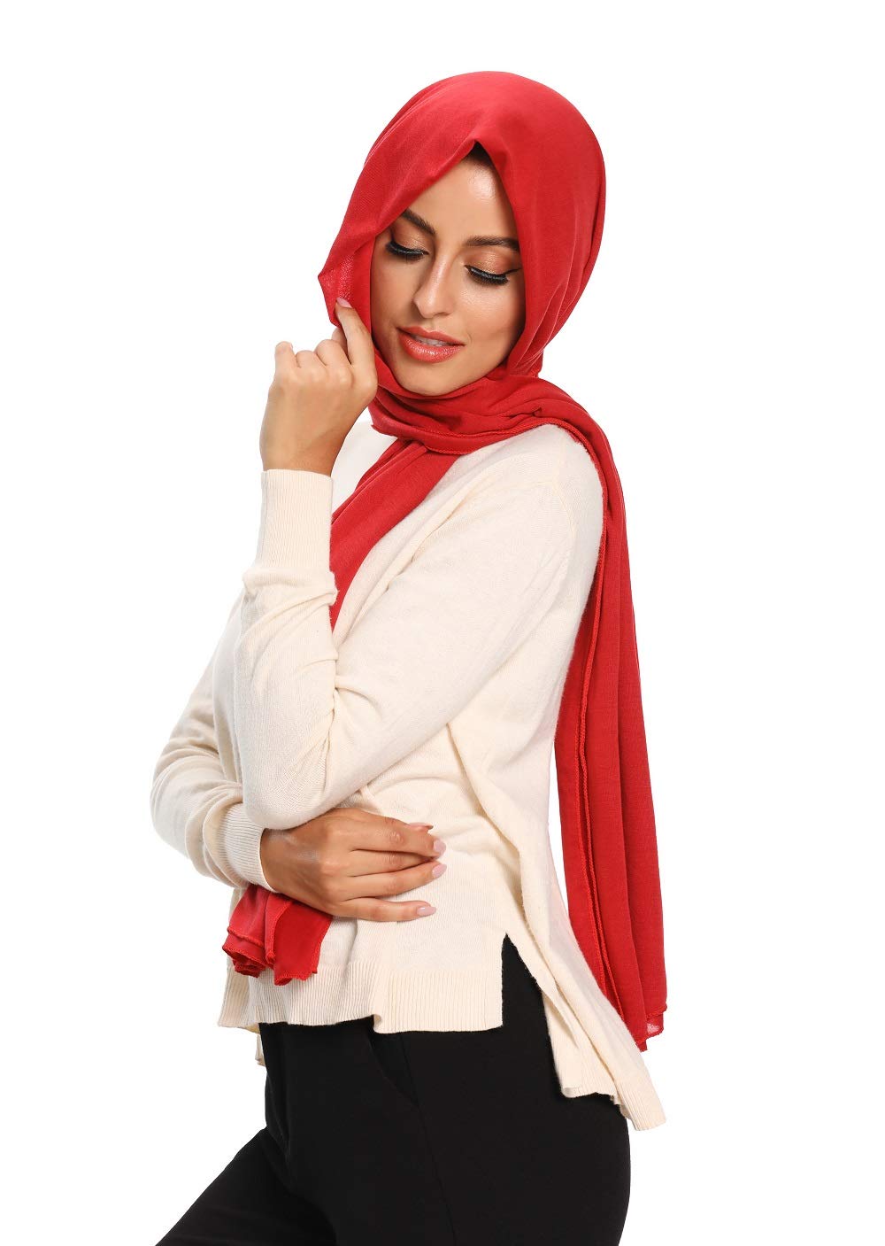 Jersey Hijab Scarfs for Women Head Scarf Muslim Head Wraps
