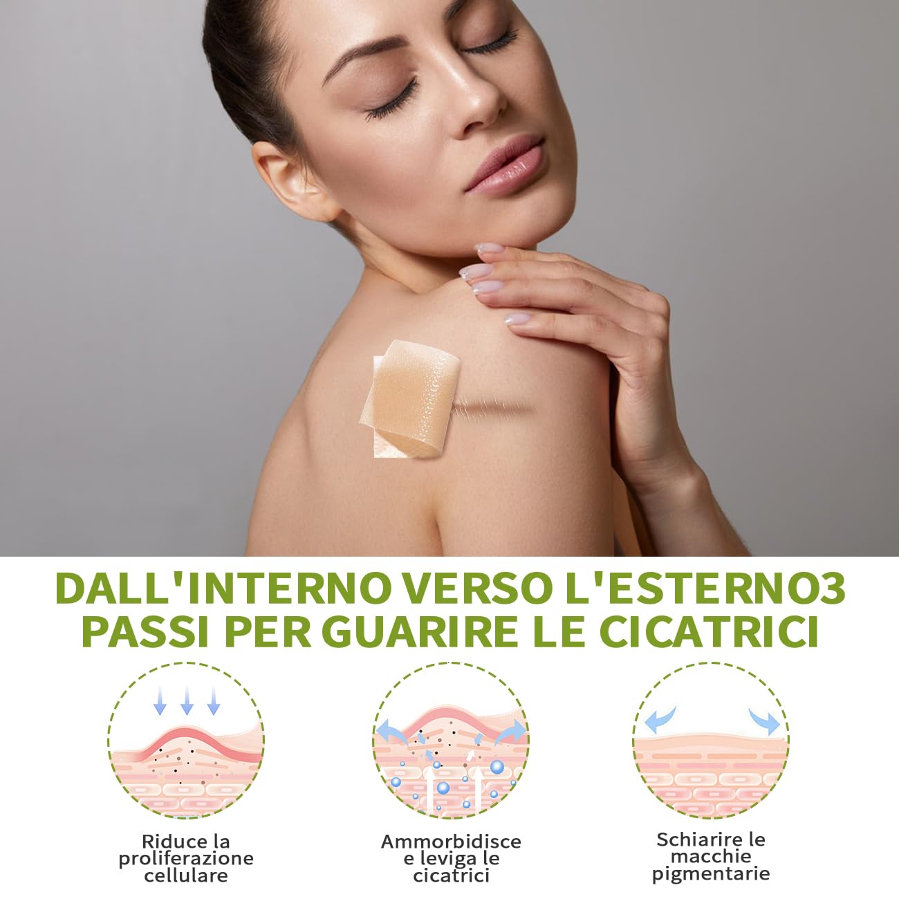 Cerotti in Silicone per Cicatrici, Rotolo da 4 cm x 150 cm Silicone Scar Sheets, Colore Pelle, Riutilizzabile, Facile da Tagliare, Adatto a Viso e Corpo
