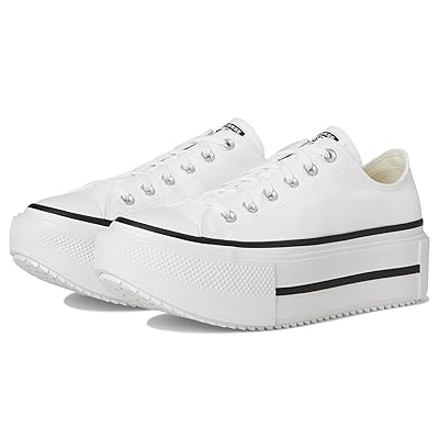 Converse Chuck Taylor All Star Lift Double Stack Lace up Boots White/Black/White