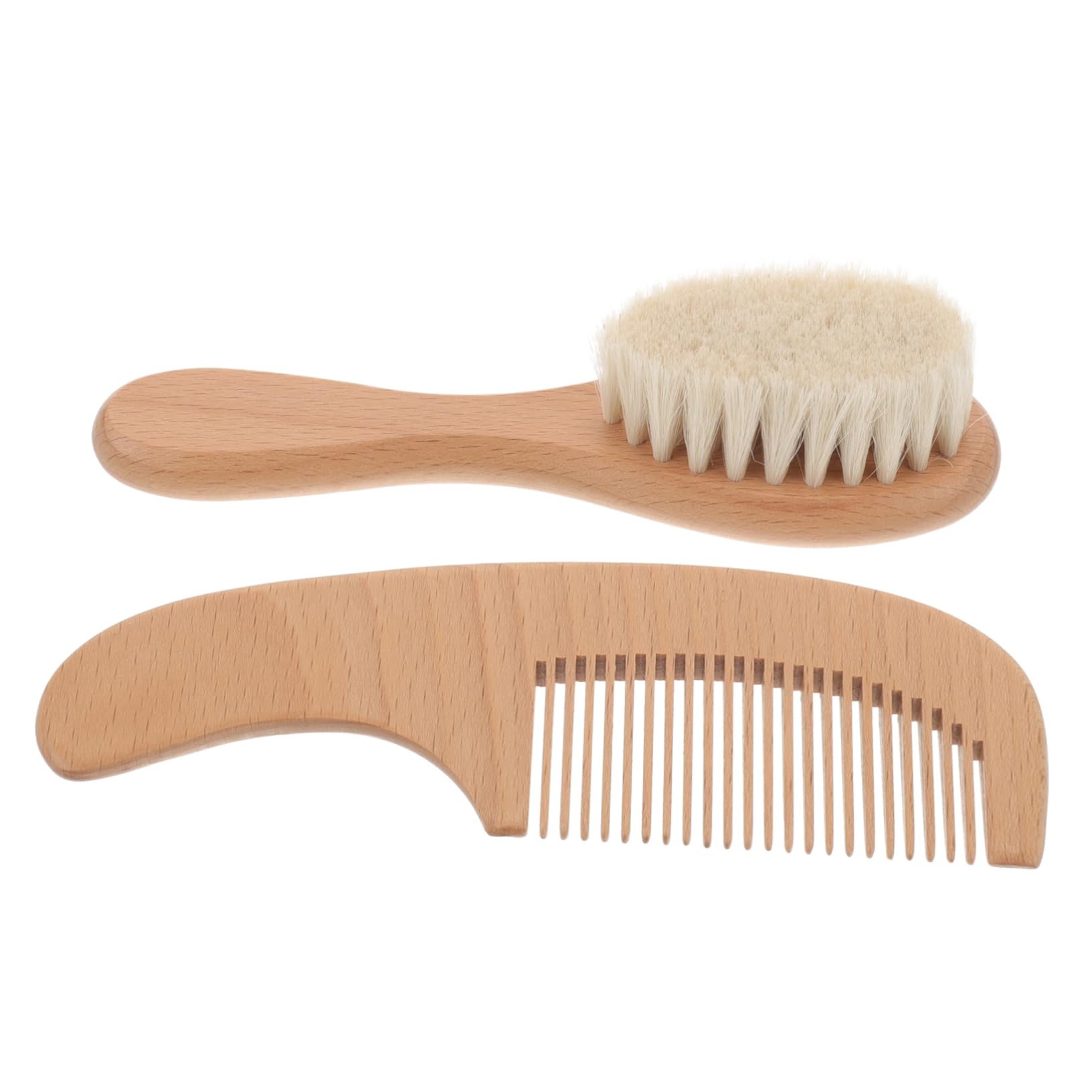 ibasenice 5 Juegos Juego De Cepillos De Peine Las Herramientas Hair Brushes Depurador De Cabeza De Bebé Cepillo De Limpieza De Cabeza De Madera Cepillo De Baño Haya Recién Nacido