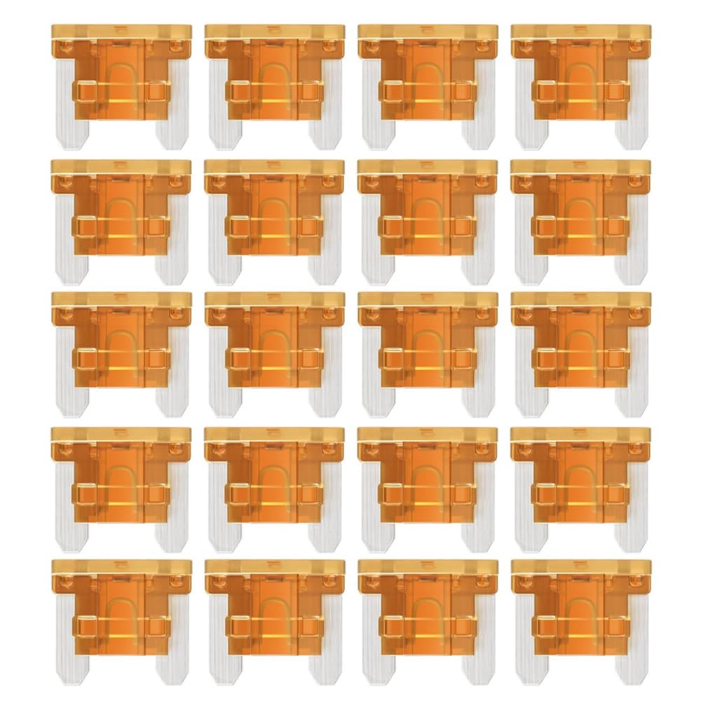 Gebildet 5A Low Profile Mini/APS, ATT Blade Car Fuses 5Amp Automotive Fusibles for RV Auto Motorcycle Truck (Pack of 20Pcs)