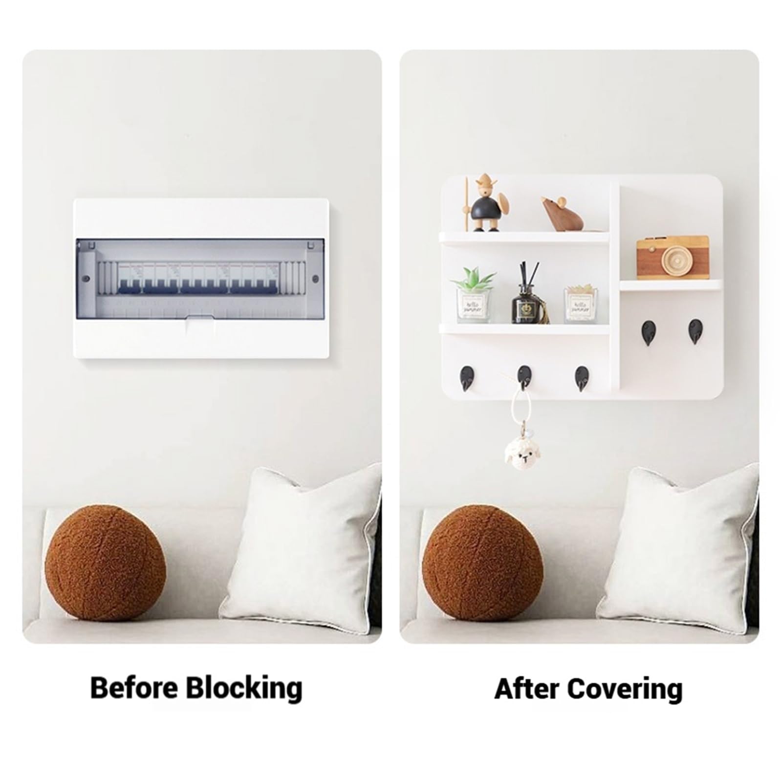 Tapa Autoadhesiva Ultrafina para Cuadro Eléctrico, Puerta Corredera para Caja De Interruptores, Cubierta Decorativa para Panel Eléctrico Y Caja De Distribución(B,45x35cm)