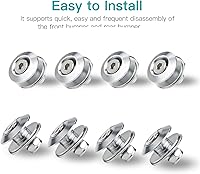 Vista 4 de Soporte de liberación rápida para parachoques, sujetadores de parachoques de liberación rápida JDM Mellbree para parachoques delantero y trasero