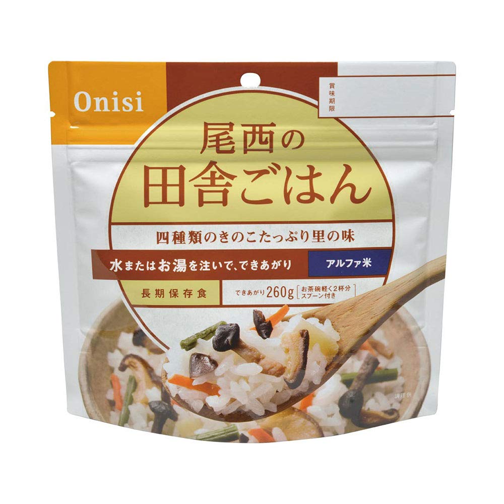 Amazon | Onisi(オニシ) 田舎ごはん 1食分 | 尾西食品 | インスタント