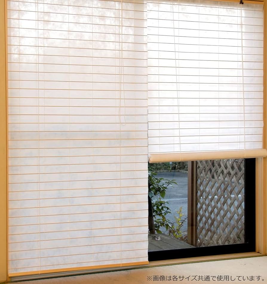 Amazon | ロールスクリーン 障子風スクリーン ナチュラル W180×H180cm