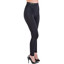 CzSalus Slimming Anti-Cellulite Leggings with Aloe Vera+Green Tea - Black Size M