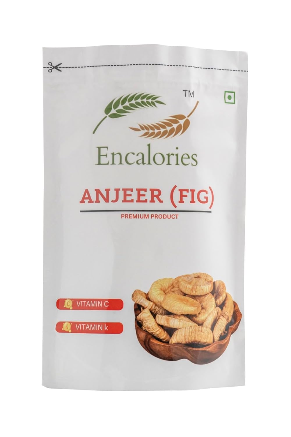 Encalories Dried Anjeer 250 g Pack Dried Figs Ajnir Rich source of