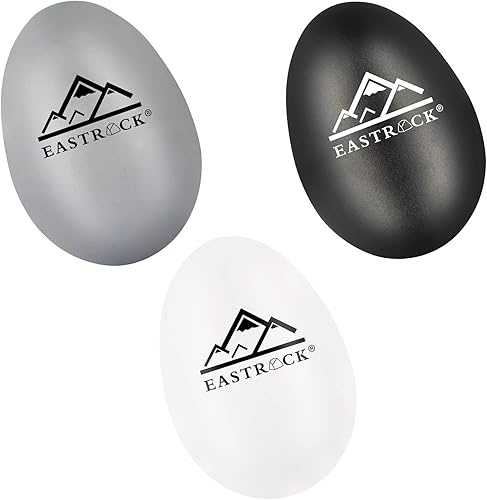 Miniatura 5 de EastRock Juego de 6 agitadores de huevos de percusión de mano, instrumentos musicales de percusión maracas