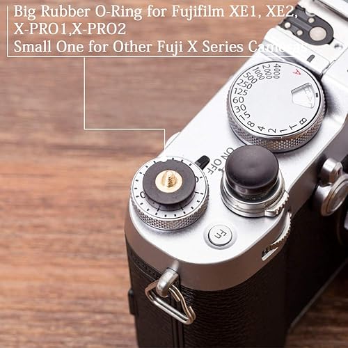 Miniatura 32 de Botón de liberación suave de madera, delicado botón del obturador de la cámara, superficie convexa de 0.472 in, color rojo, 1 unidad