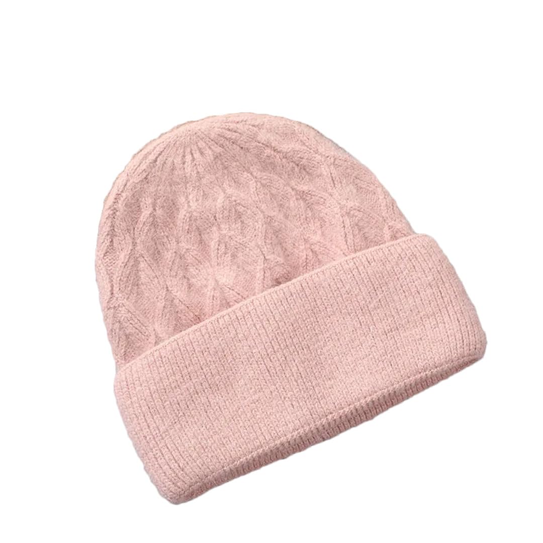 Wvapzxx Chapeaux Pour Femmes Bonnet De Fourrure Hiver Chaud Tricoté Chapeau En Cachemire Décontracté Skullies Casquette