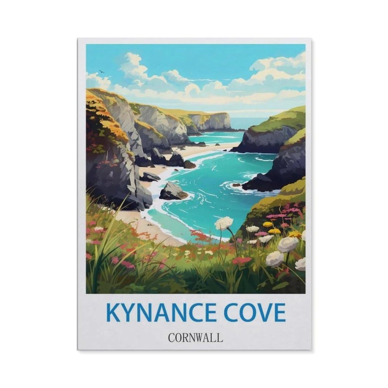 BEAYODKP 5D DIY Diamond Painting，Kynance Cove Cornwall（40x50cm）