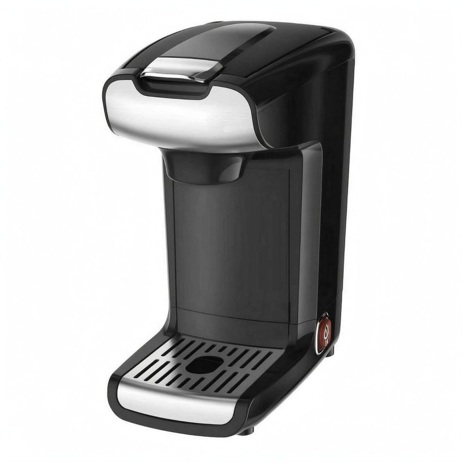 Cafetera Eléctrica Espresso Cápsulas Máquina Café Monodosis Compacta con Bandeja Recogegotas Extraíble Uso con Botón Único y Limpieza Sencilla Adecuada para Hogar y Oficina