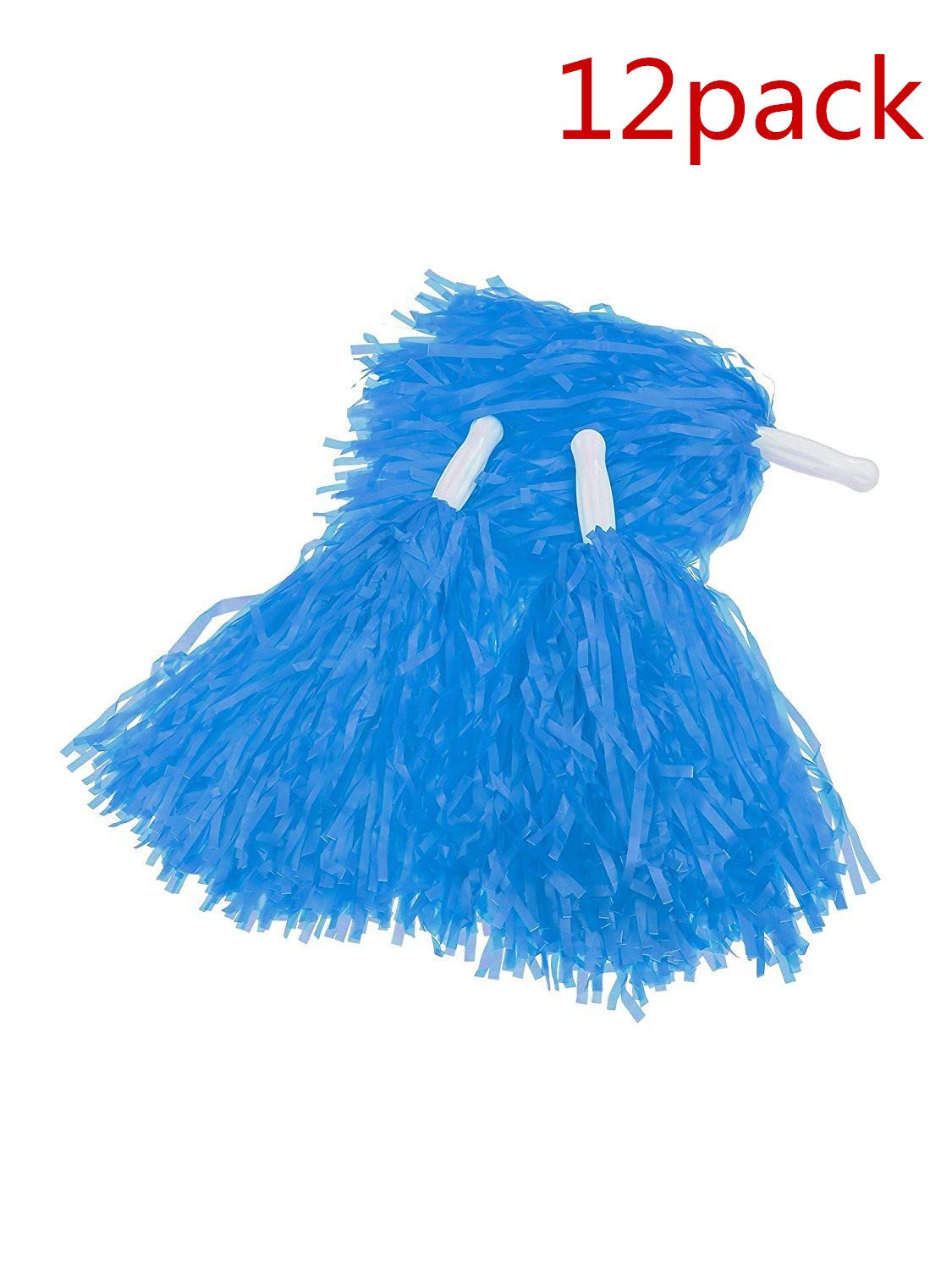 Buy PUZINE 12pack Cheerleading Plastic Pom Poms (1 Dozen) Online at