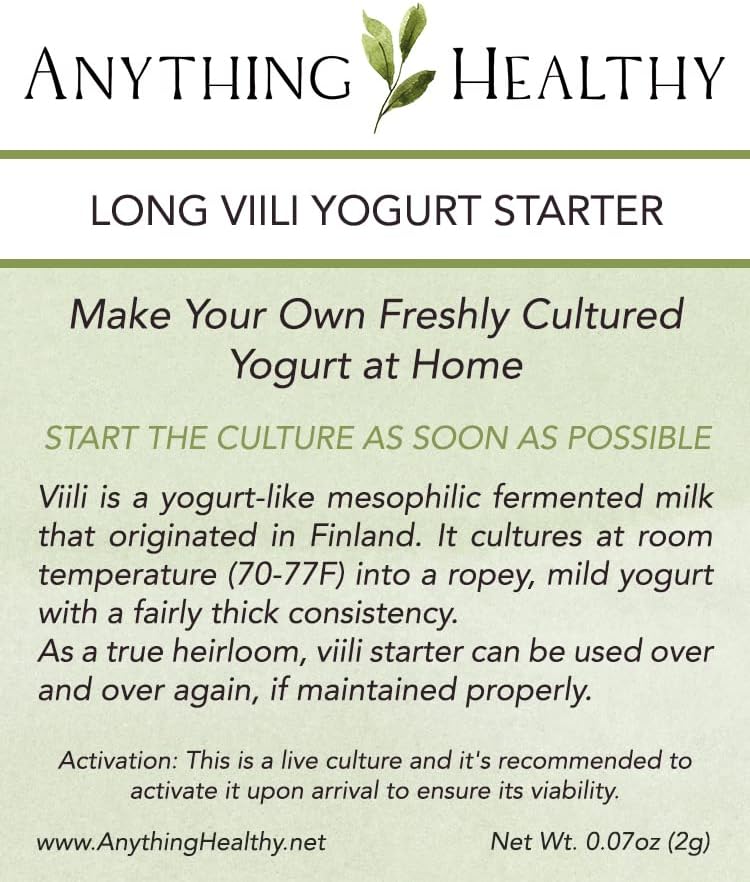 Long Viili Heirloom Yogurt Starter Culture Dehydrated