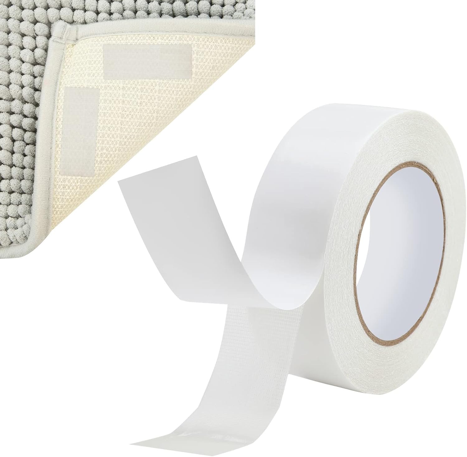 Rug Gripper Double Sided Tape, 4cm X 20m Floor Rug Grippers Removable Rug Tape for Mats on
