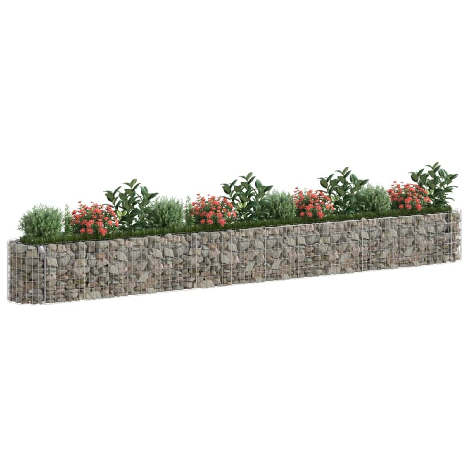 VidaXL Gabbione con Letto Rialzato in Ferro Zincato 200x100x50 cm | Leroy Merlin