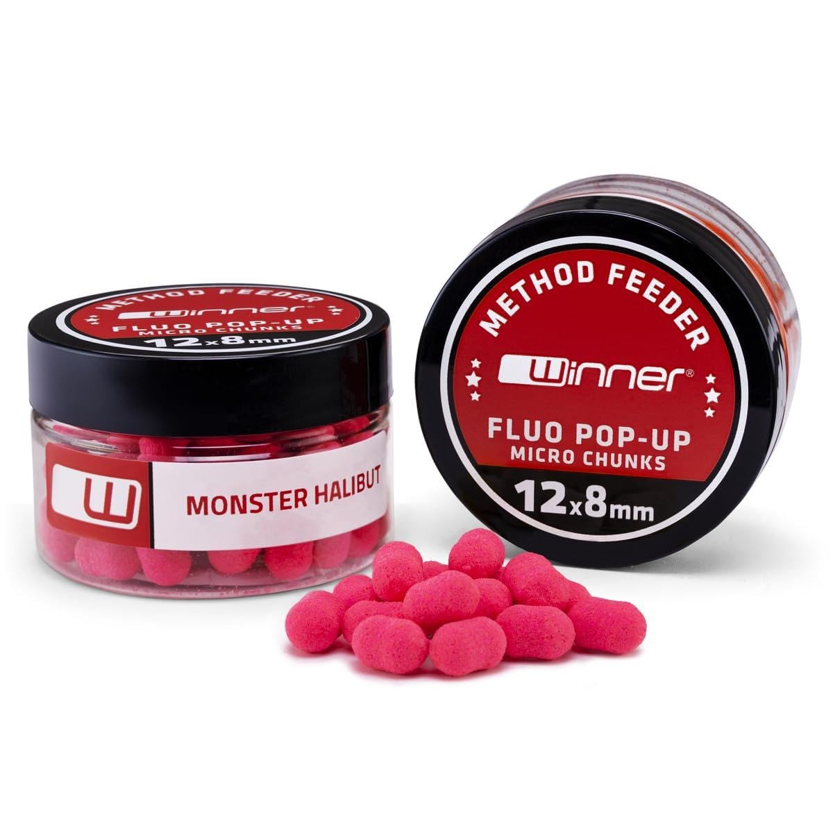 Tandem Baits Method Feeder Fluo Pop-up Micro Chunks 20g Monster Halibut Carp Bait Carp Fishing Bait for Big Fish Fishing Carp Accessories for Professionals & Hobby Anglers