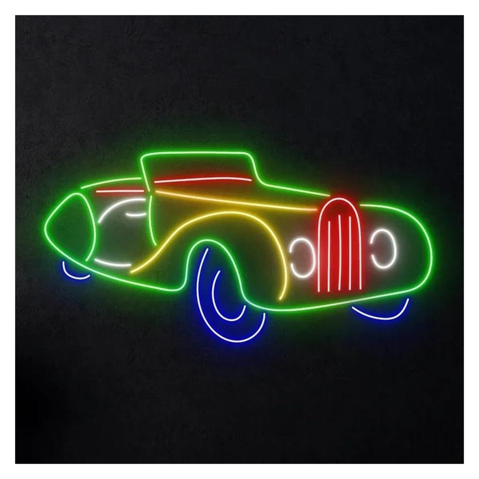 LEMST Signs Lamp Car Neon Sign Light Dimmable USB Powered for Car Store Garage Carpark Showroom Business Window Wall Decor 38cmx19cm