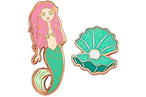 Cute Trendy Mermaid Enamel Lapel Pin