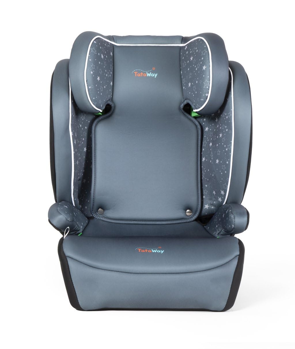 Tataway Silla De Coche Con Fijación ISOFIX Para La Seguridad De Los Niños Con Una Altura De 100 A 150 Cm Con Gráficos Sobre Fondo Gris